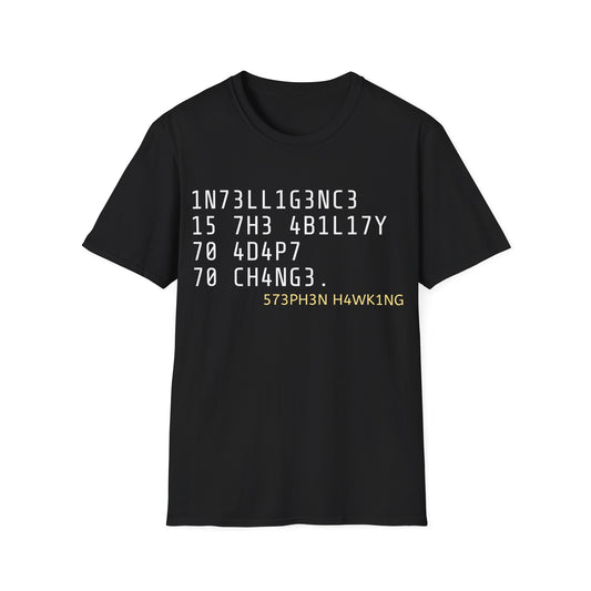 Intelligence Unisex Softstyle T-Shirt - Black